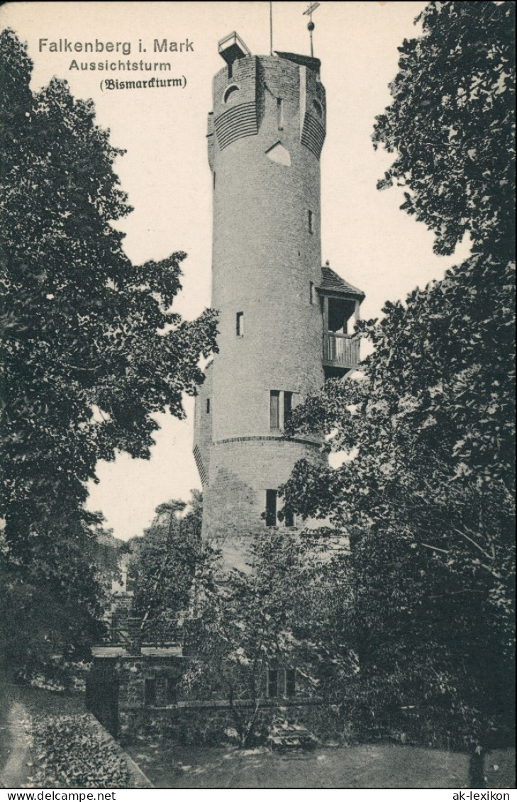 Ansichtskarte Falkenberg (Mark) Aussichtsturm 1912 - Falkenberg (Mark)