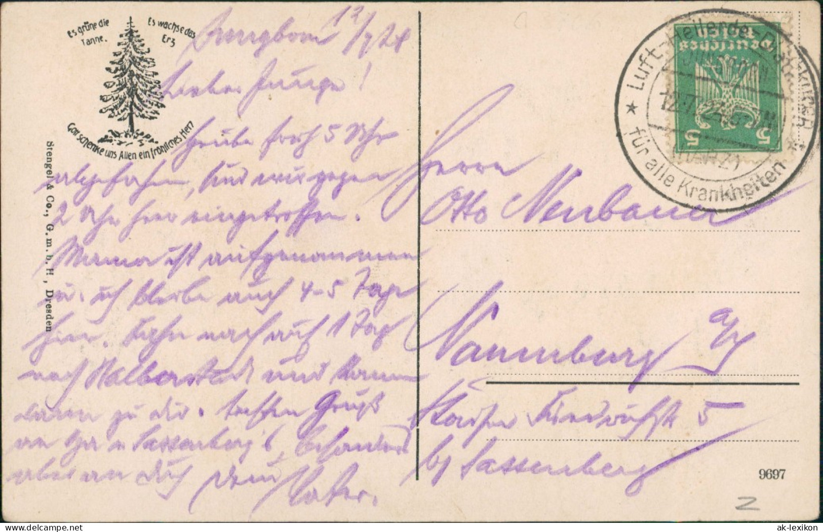 Ansichtskarte Eckertal-Bad Harzburg Kuranstalt Jungborn Eckerburg 1924 - Bad Harzburg