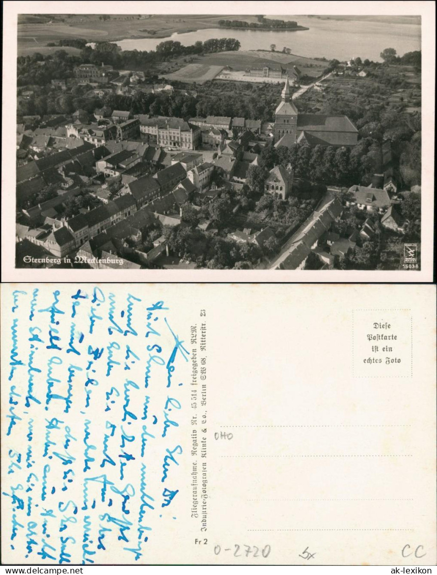 Ansichtskarte Sternberg (Mecklenburg) Luftbild 1932 - Sternberg