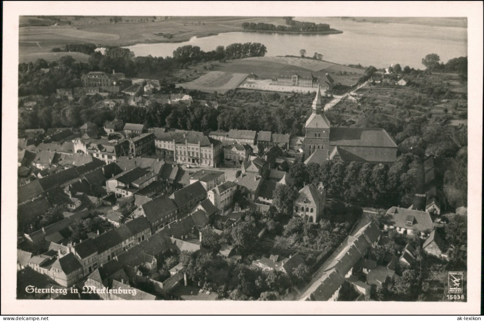 Ansichtskarte Sternberg (Mecklenburg) Luftbild 1932 - Sternberg