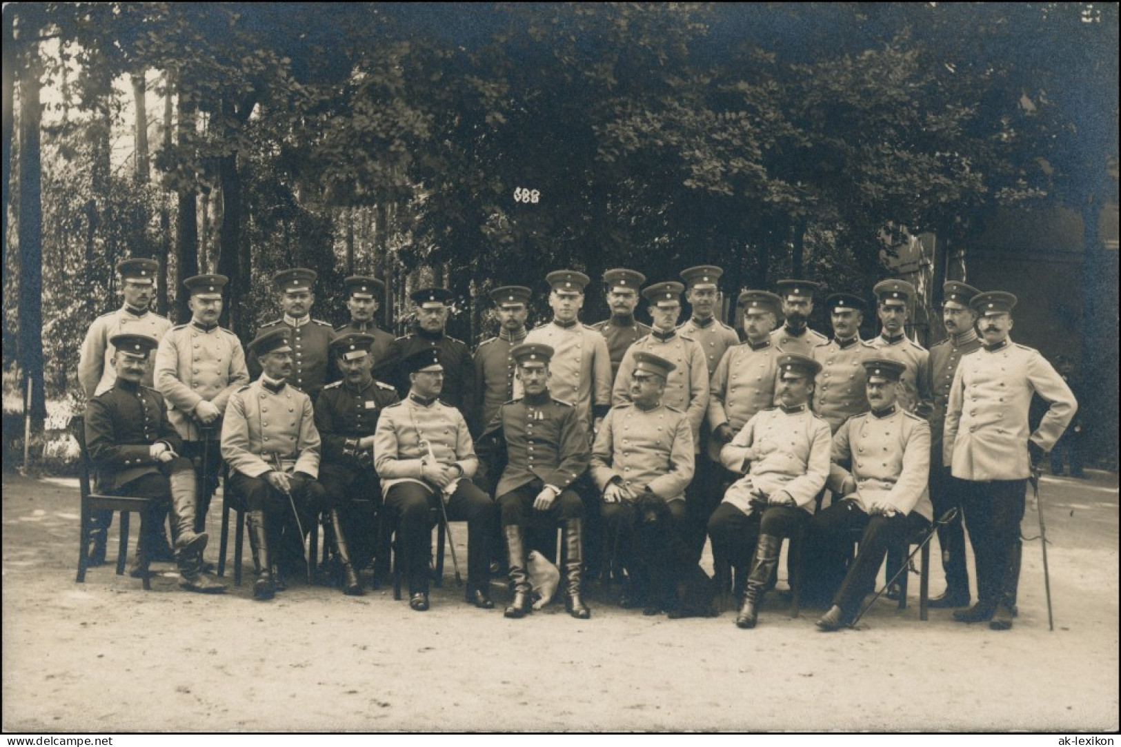 Königsbrück Kinspork Gruppenbild Ranghohe Soldaten Militaria 1913 Privatfoto - Koenigsbrueck