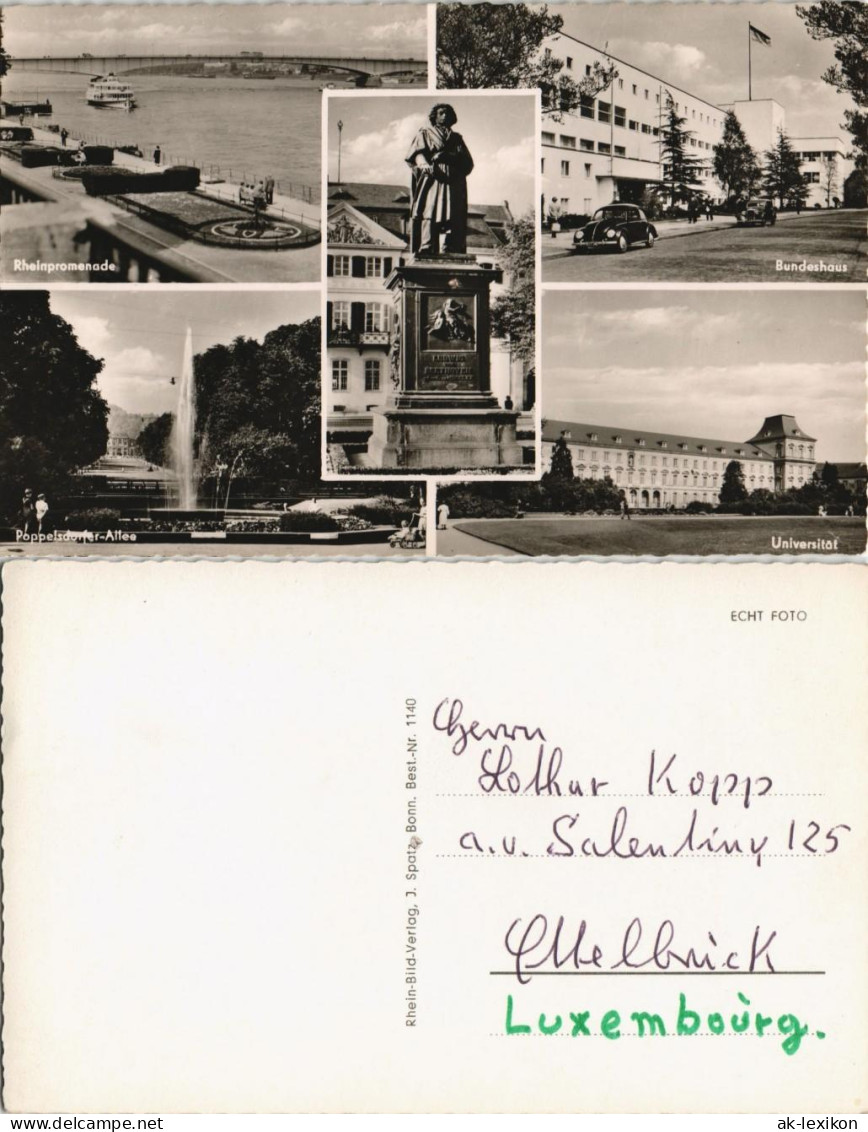 Bonn Stadtteilansichten Ua. VW Käfer Vor Bundeshaus, Universität Uvm. 1960 - Bonn