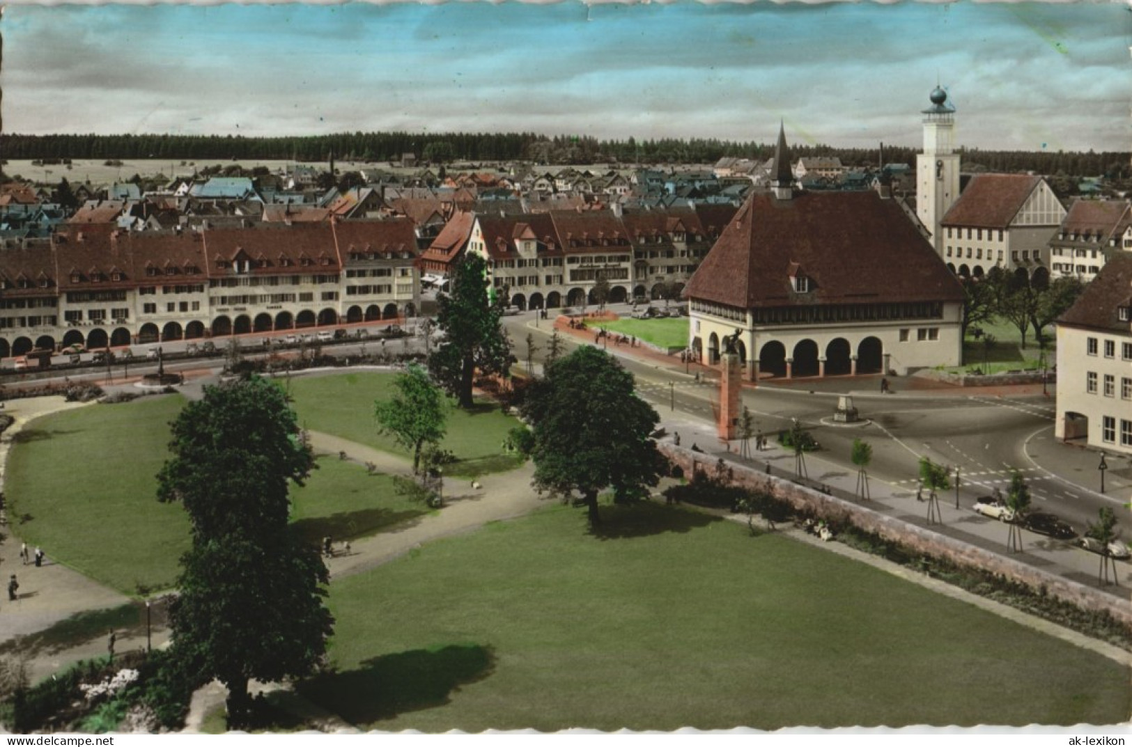 Ansichtskarte Freudenstadt Marktplatz Aus Der Vogelschau 1960 - Freudenstadt