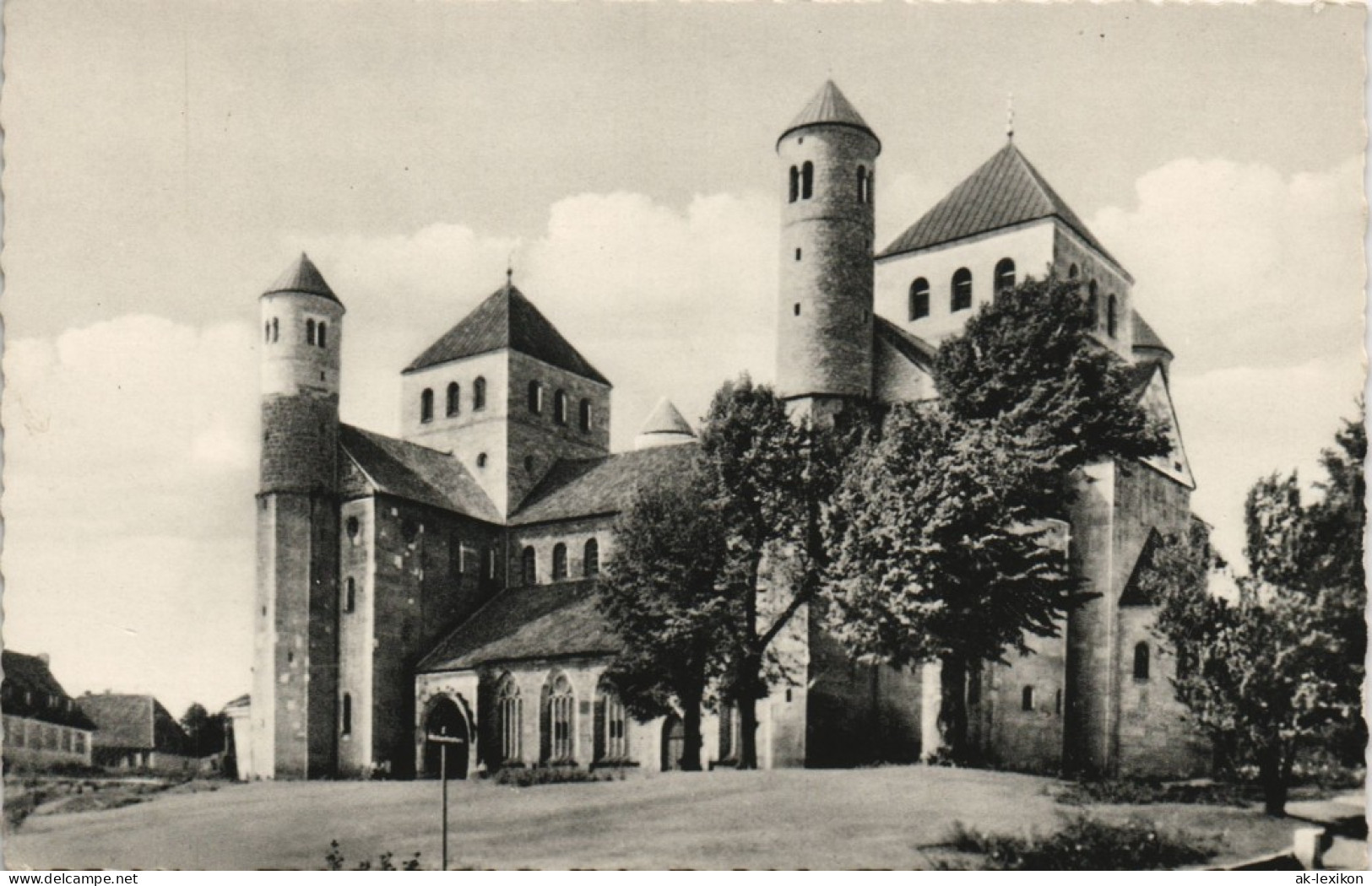 Ansichtskarte Hildesheim Michaeliskirche Kirche Church, Gesamtansicht 1963 - Hildesheim