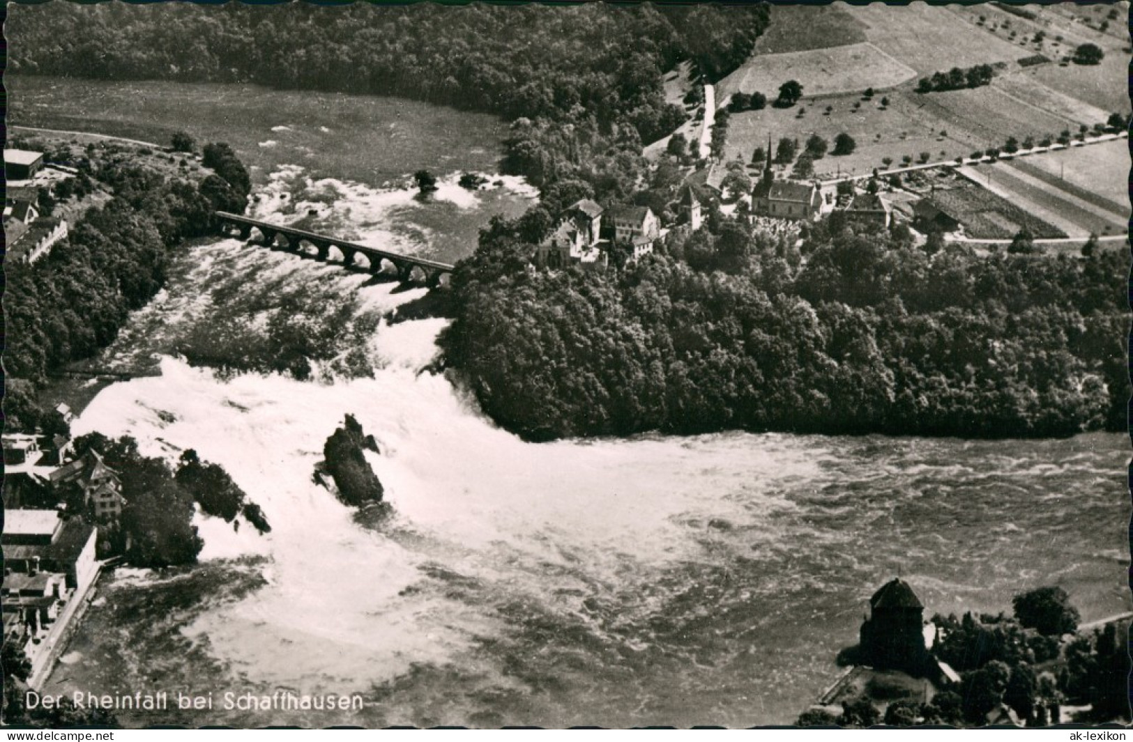 Ansichtskarte Neuhausen Am Rheinfall Luftbild Rheinfall 1962 - Autres & Non Classés