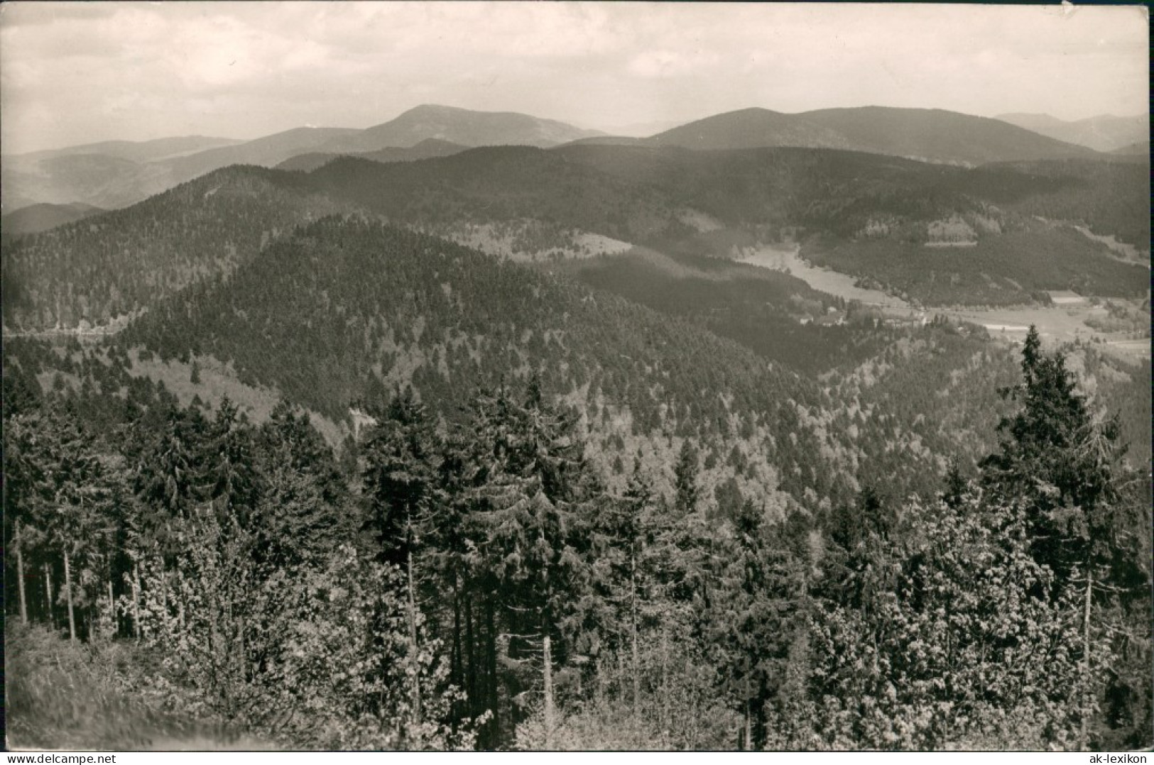 Ansichtskarte Badenweiler Umland-Ansicht Blick Auf Belchen Und Feldberg 1961 - Badenweiler