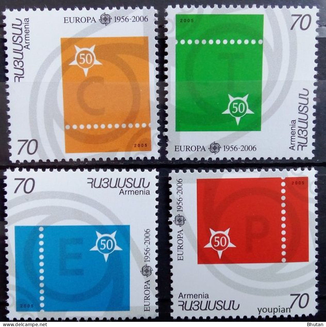Armenia 2006, 50 Years Europa Stamps, MNH Stamps Set - Arménie