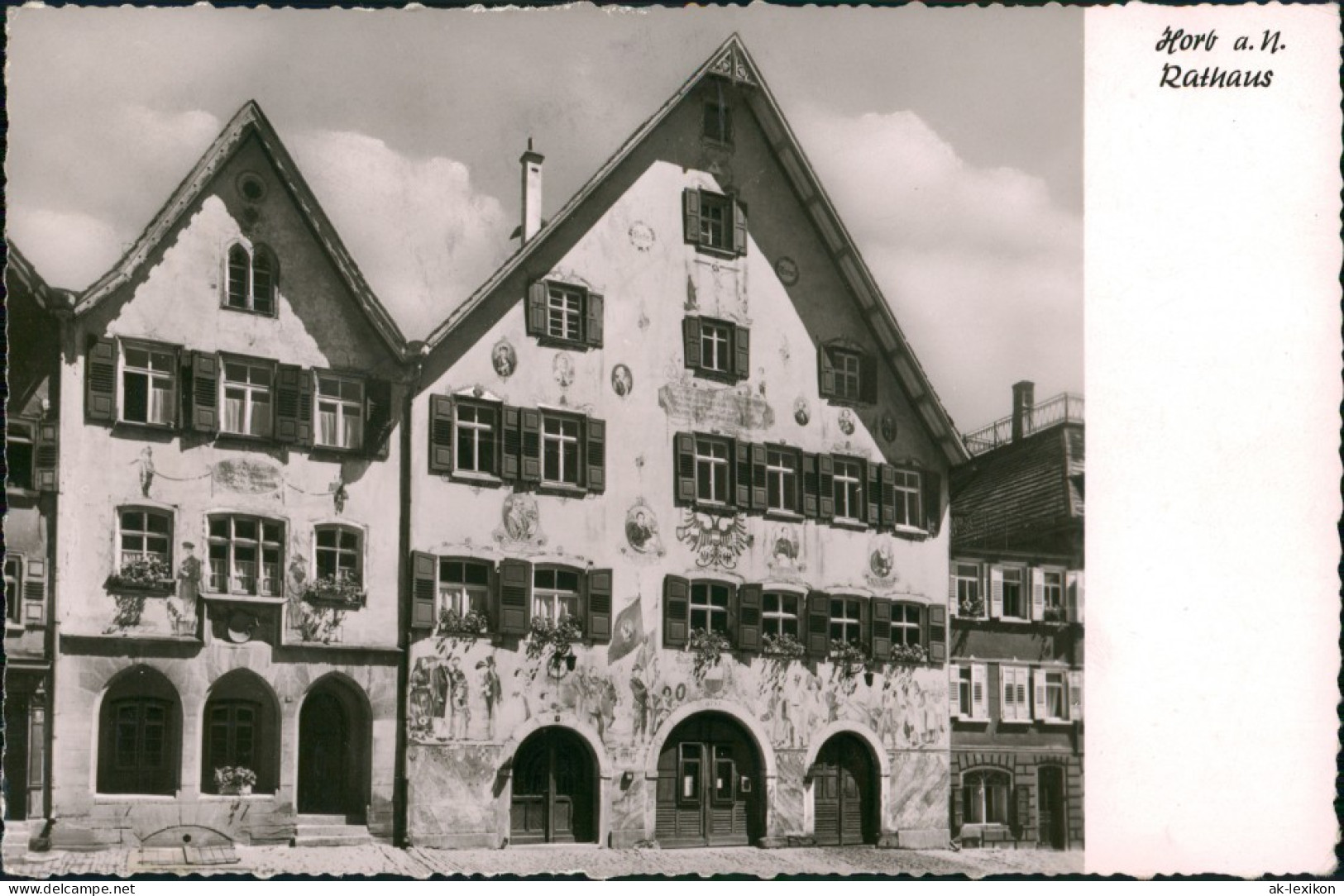 Ansichtskarte Horb Am Neckar Rathaus Gesamtansicht 1962 - Horb