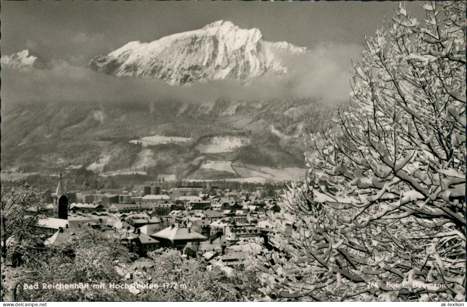 Ansichtskarte Bad Reichenhall Panorama-Ansicht Gegen Hochstaufen, Berge 1963 - Bad Reichenhall