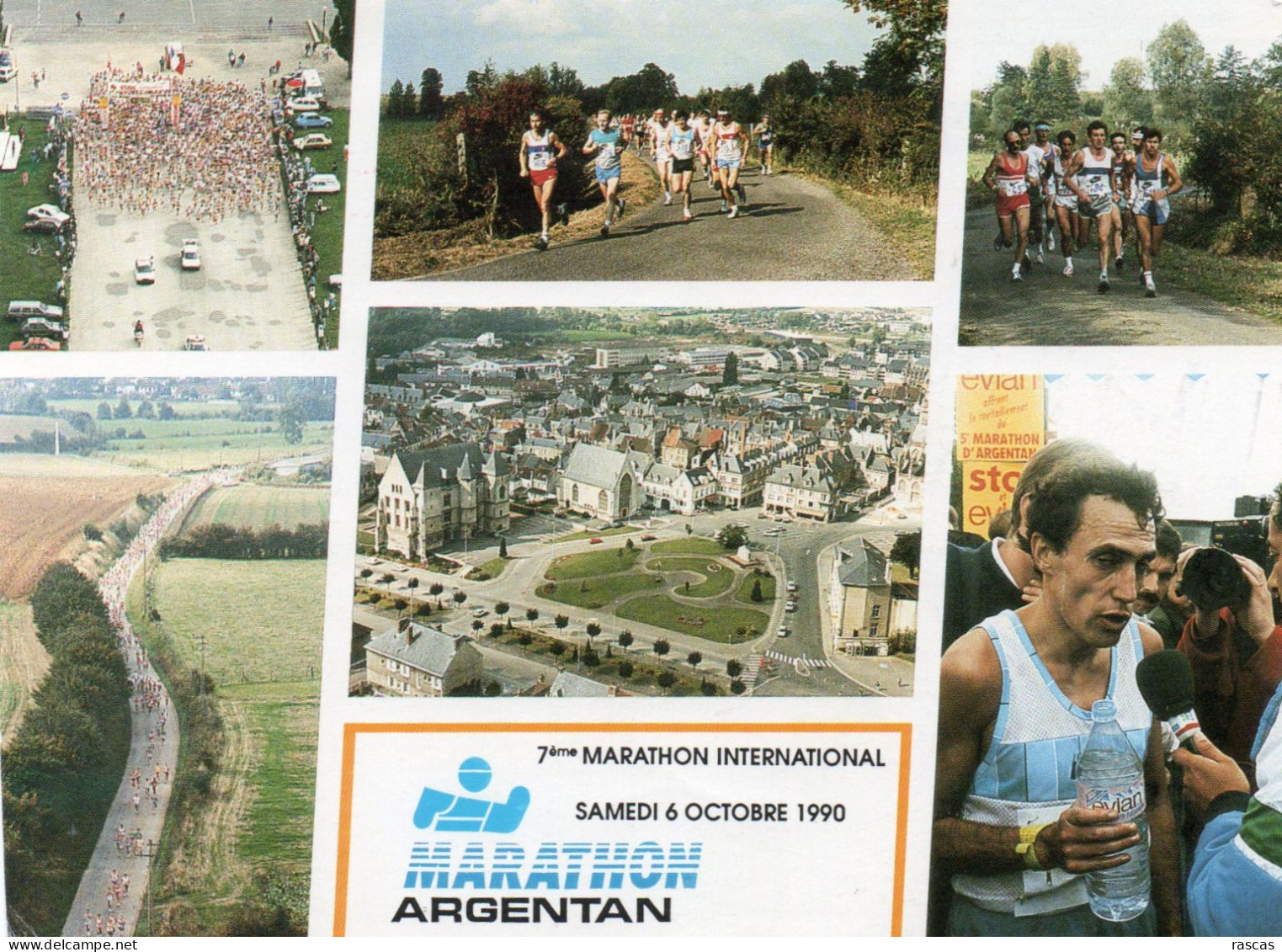 CLB - ATHLETISME - CPM - 7 EME MARATHON INTERNATIONAL D'ARGENTAN 1990 - Athlétisme