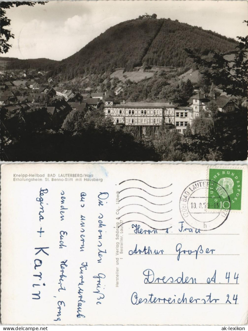 Bad Lauterberg Im Harz Erholungsheim St. Benno-Stift Mit Hausberg 1959 - Bad Lauterberg