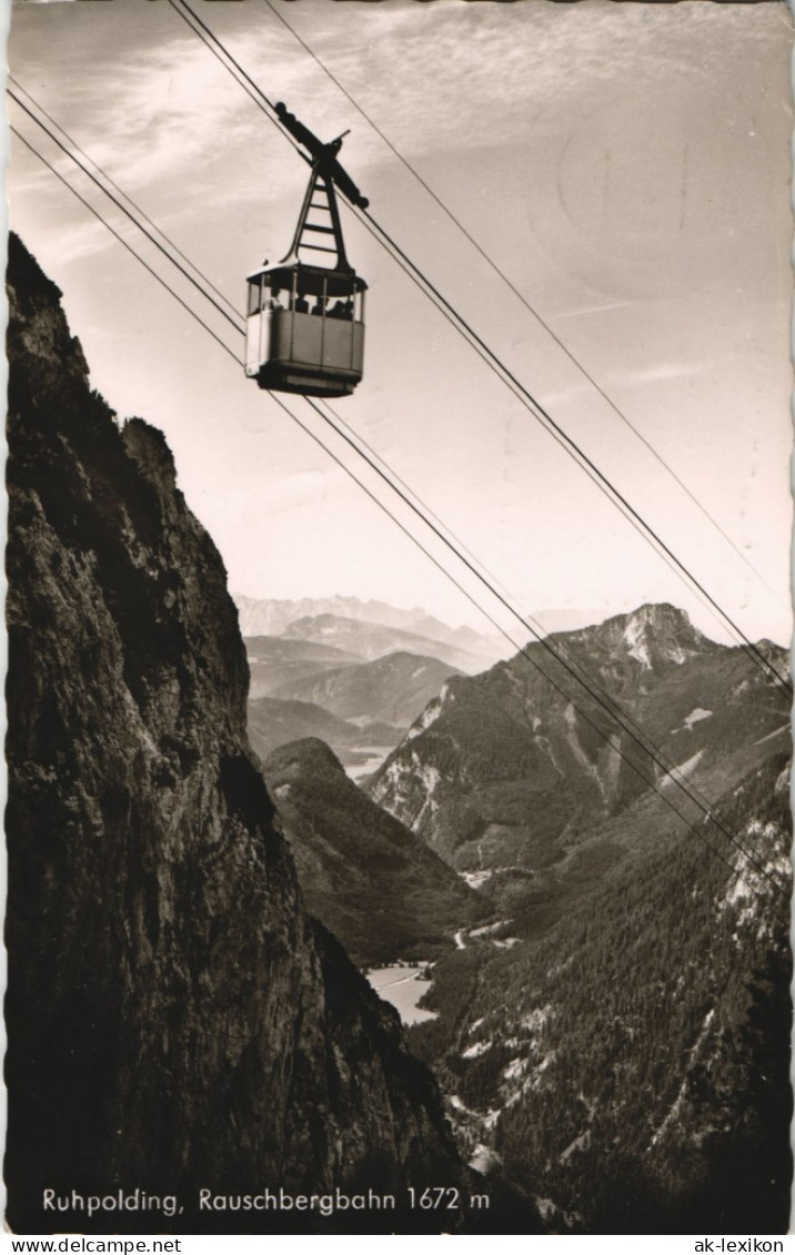 Ansichtskarte Ruhpolding Rauschbergbahn, Gel. 1960 - Ruhpolding