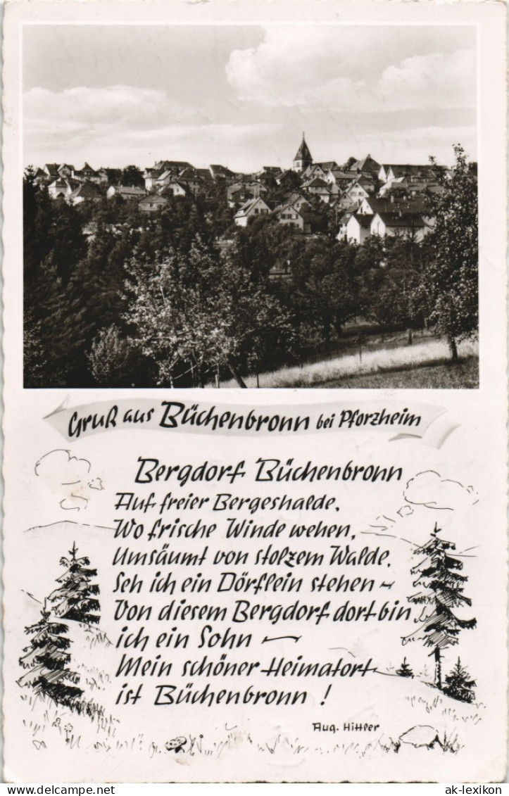Ansichtskarte Büchenbronn-Pforzheim Stadtpartie Mit Text 1962 - Pforzheim