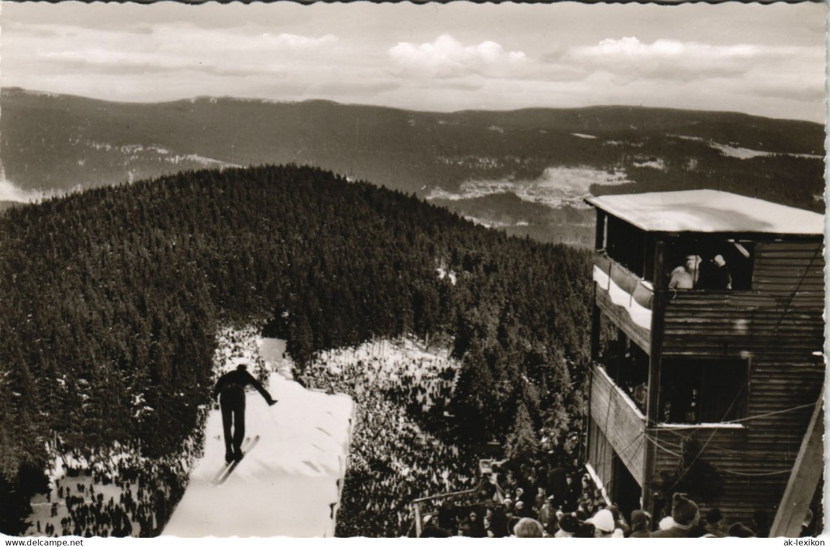 Ansichtskarte Braunlage Würmbergschanze - Ski-Springer 1962 - Braunlage