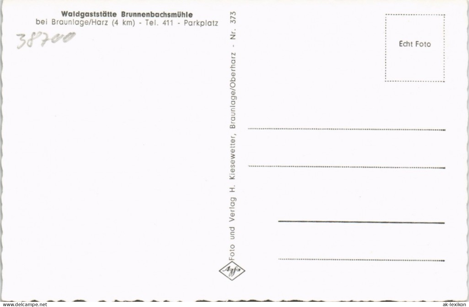 Ansichtskarte Braunlage Waldgaststätte Brunnenbachsmühle Im Winter MB 1962 - Braunlage