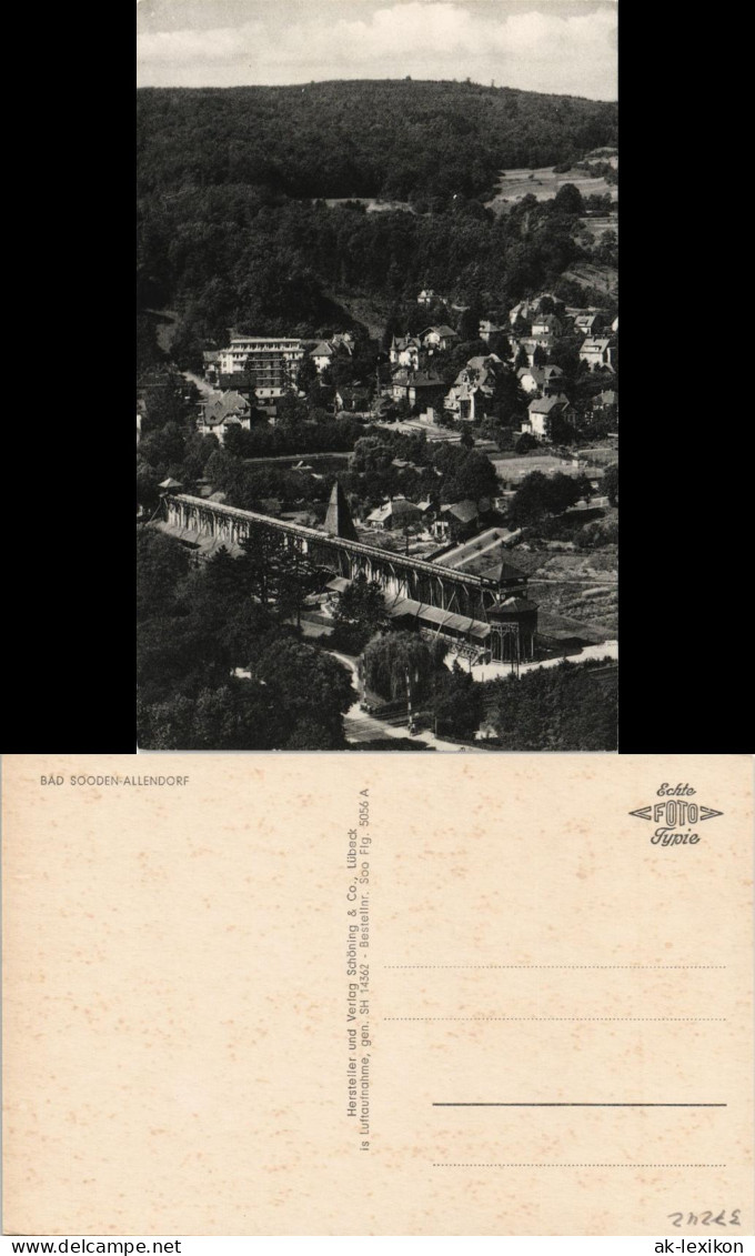 Ansichtskarte Bad Sooden-Bad Sooden-Allendorf Luftbild 1962 - Bad Sooden-Allendorf