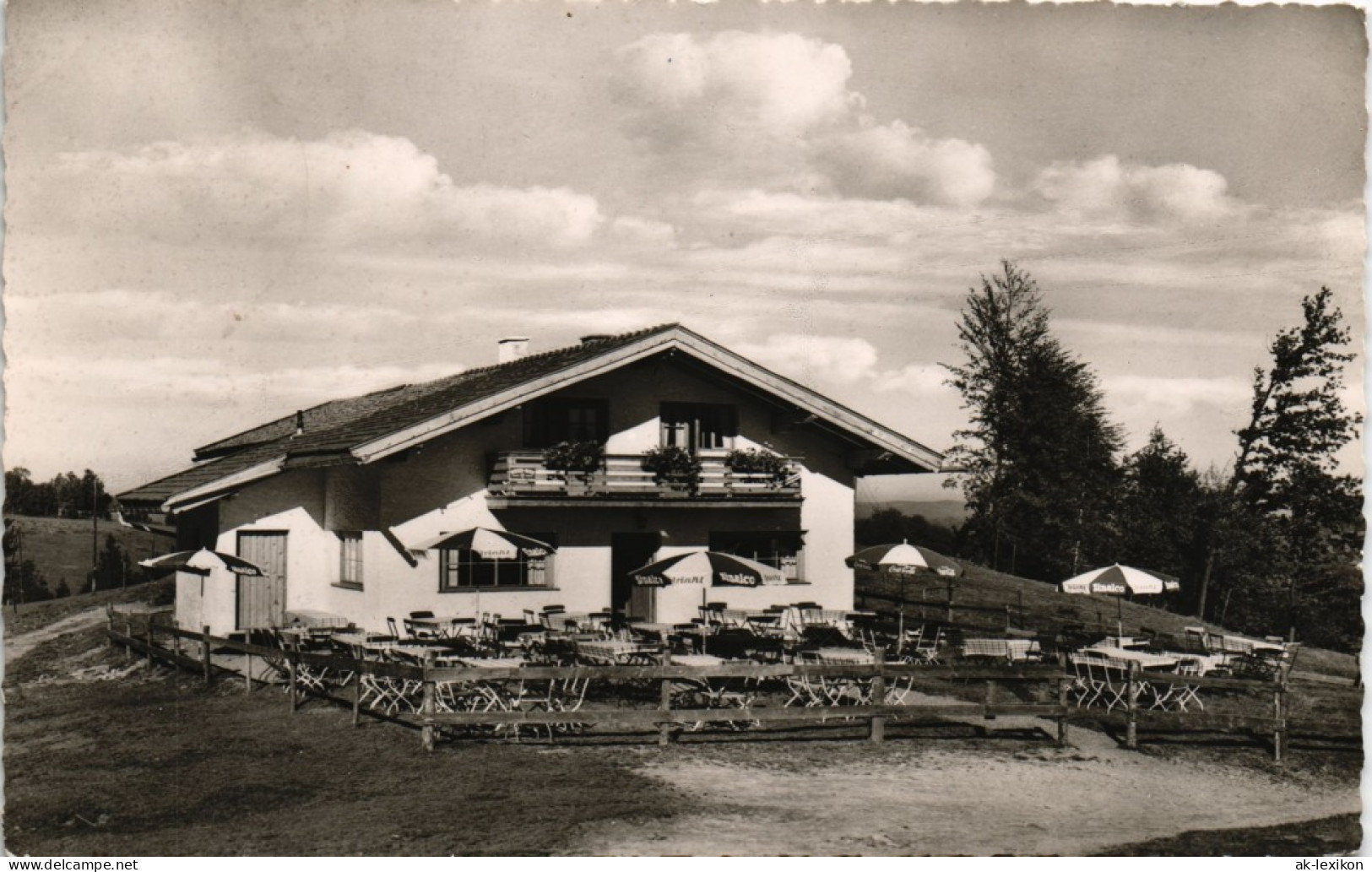 Ansichtskarte Schliersee Hausham - Cafe Huberalm 1962 - Schliersee