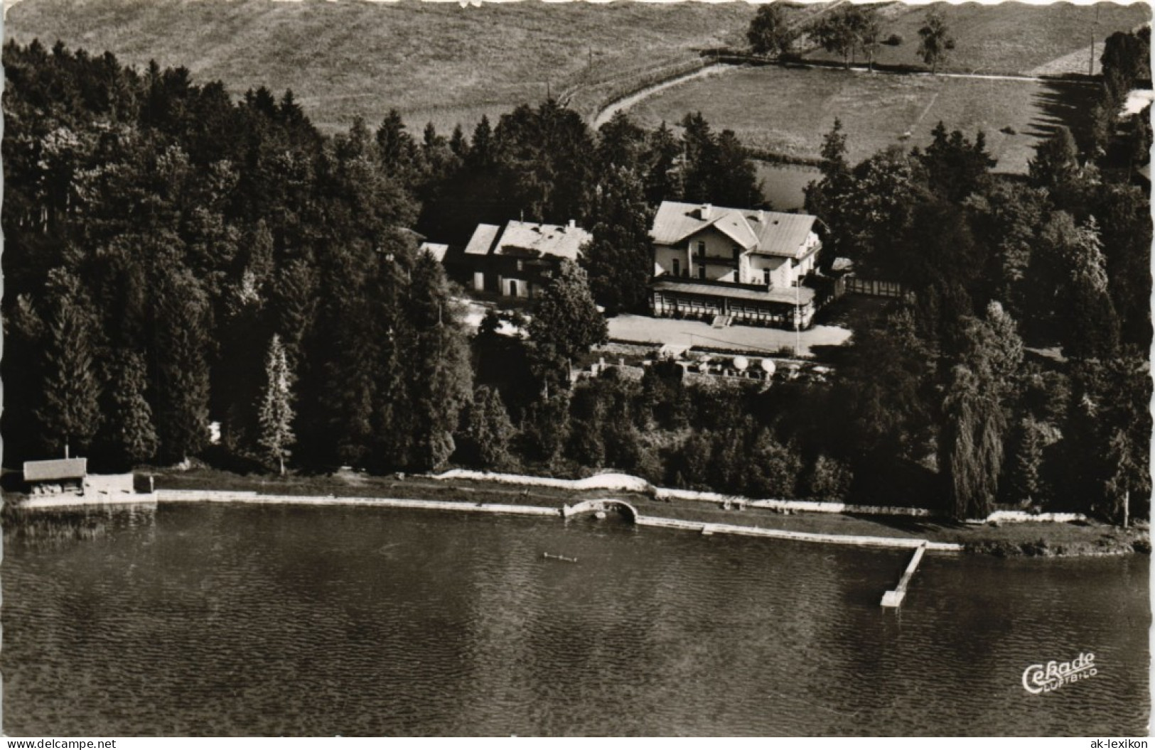 Ansichtskarte Schliersee Luftbild Haus Freudenberg Am Schliersee 1966 - Schliersee