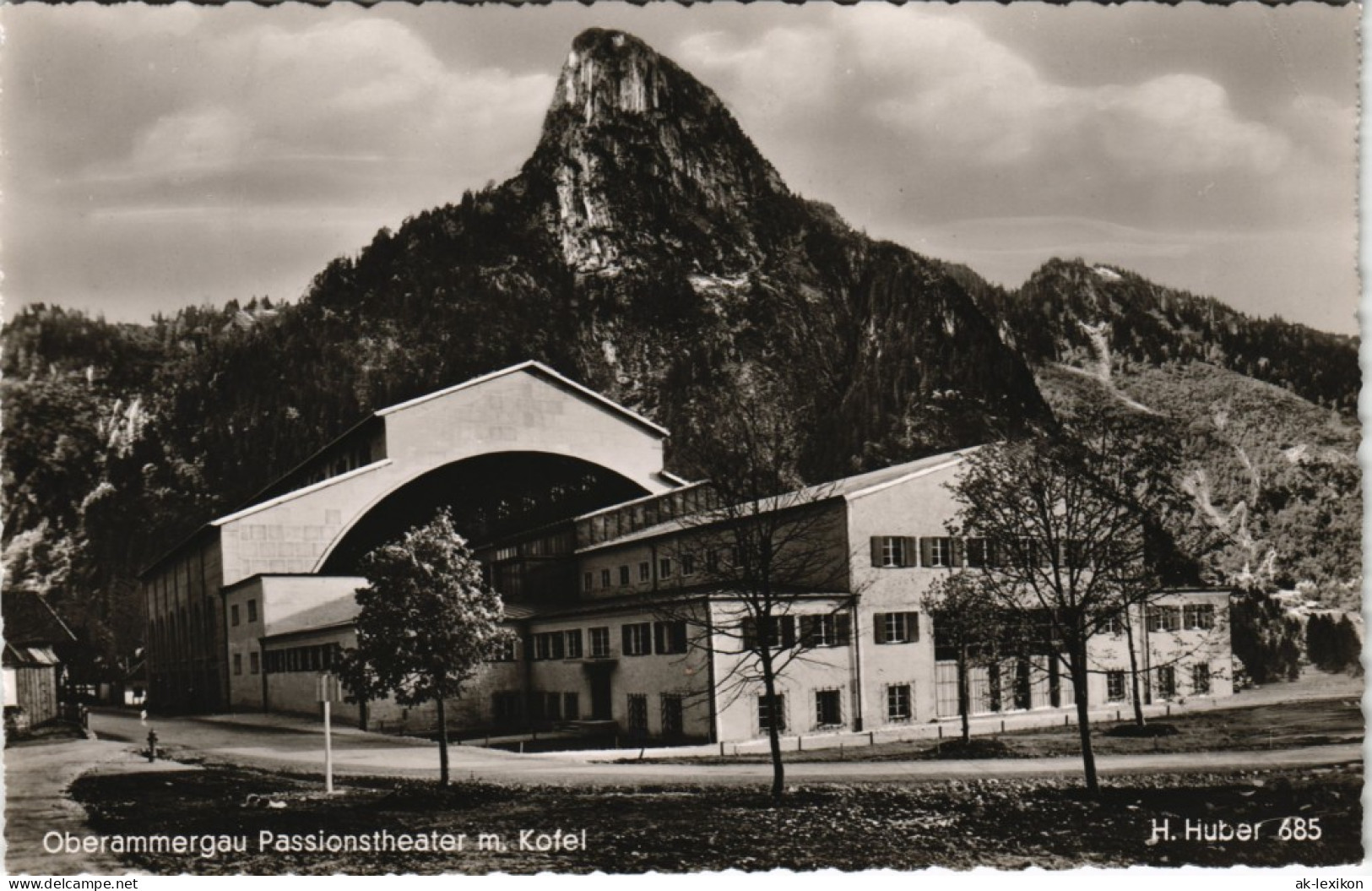 Ansichtskarte Oberammergau Passionstheater Blick Zum Kofel 1960 - Oberammergau