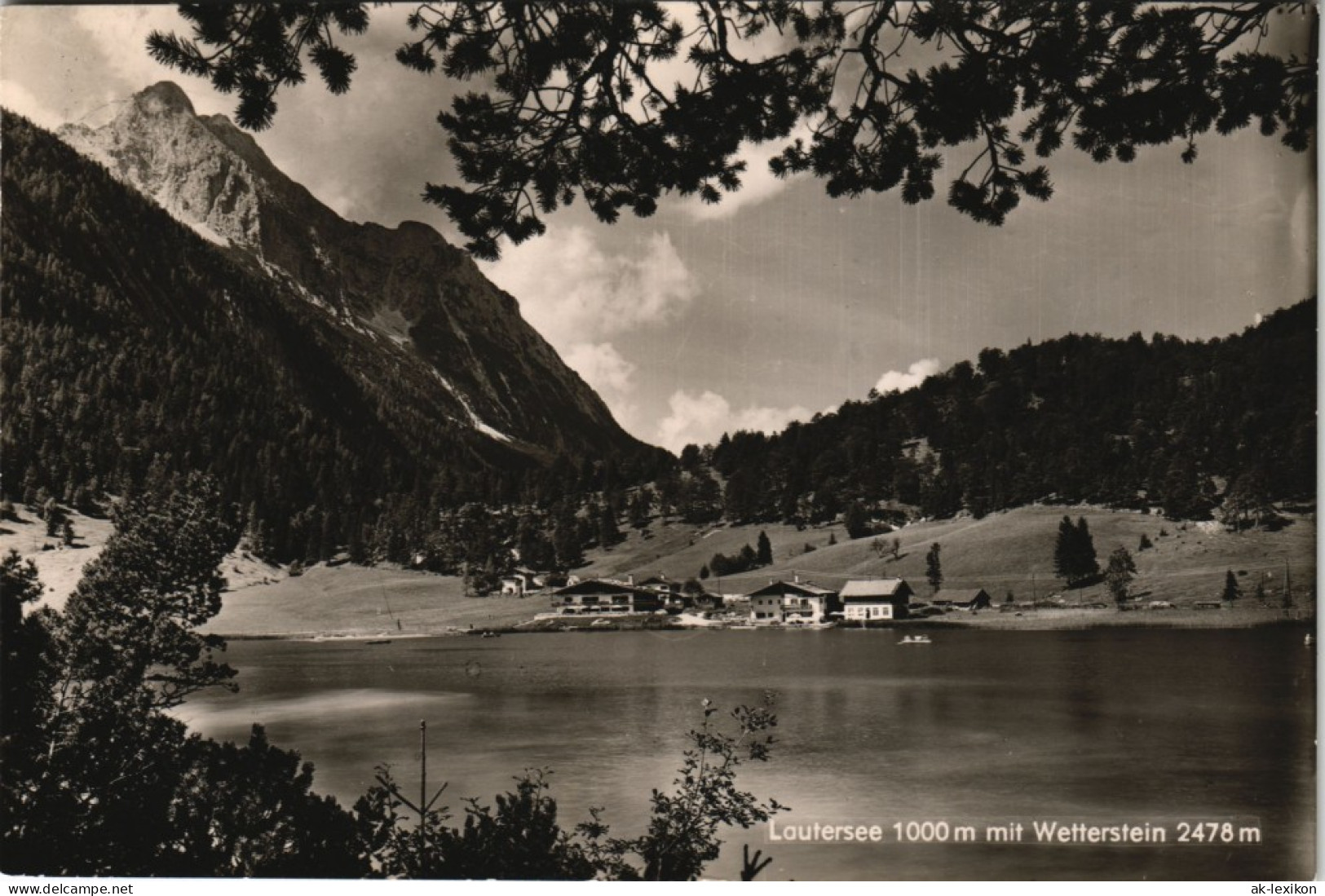 Ansichtskarte .Bayern Lautersee Und Wetterstein, Wettersteingebirge 1959 - Mittenwald