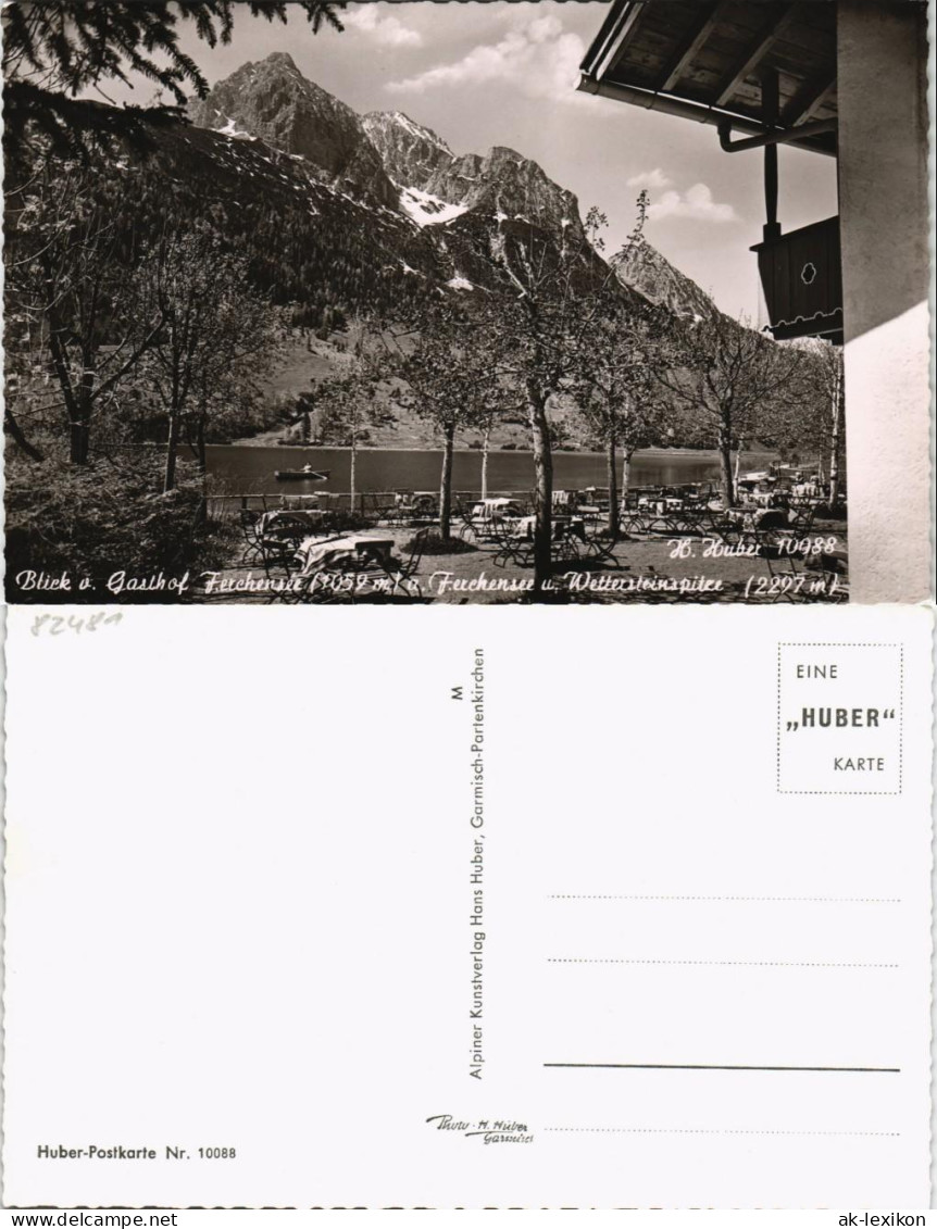 Mittenwald Blick V. Gasthof Ferchensee Auf See U. Wetterstein 1960 - Mittenwald