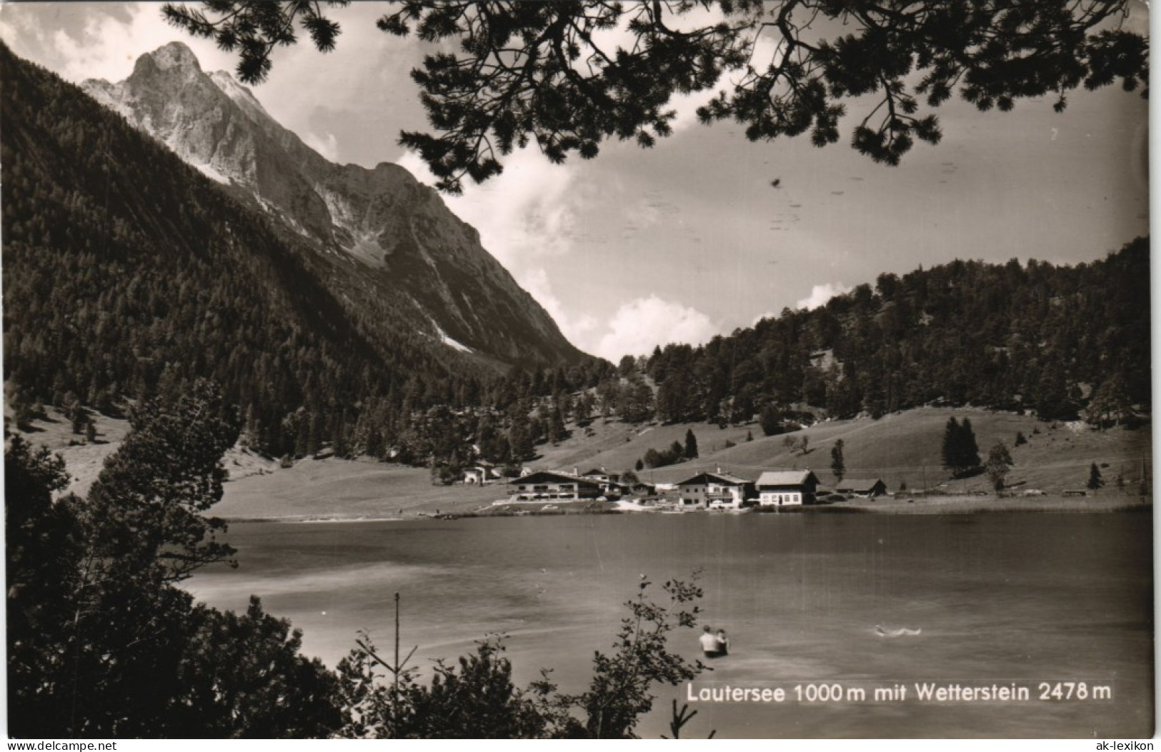 Ansichtskarte .Bayern Lautersee Blick Auf Wetterstein Wettersteingebirge 1960 - Mittenwald