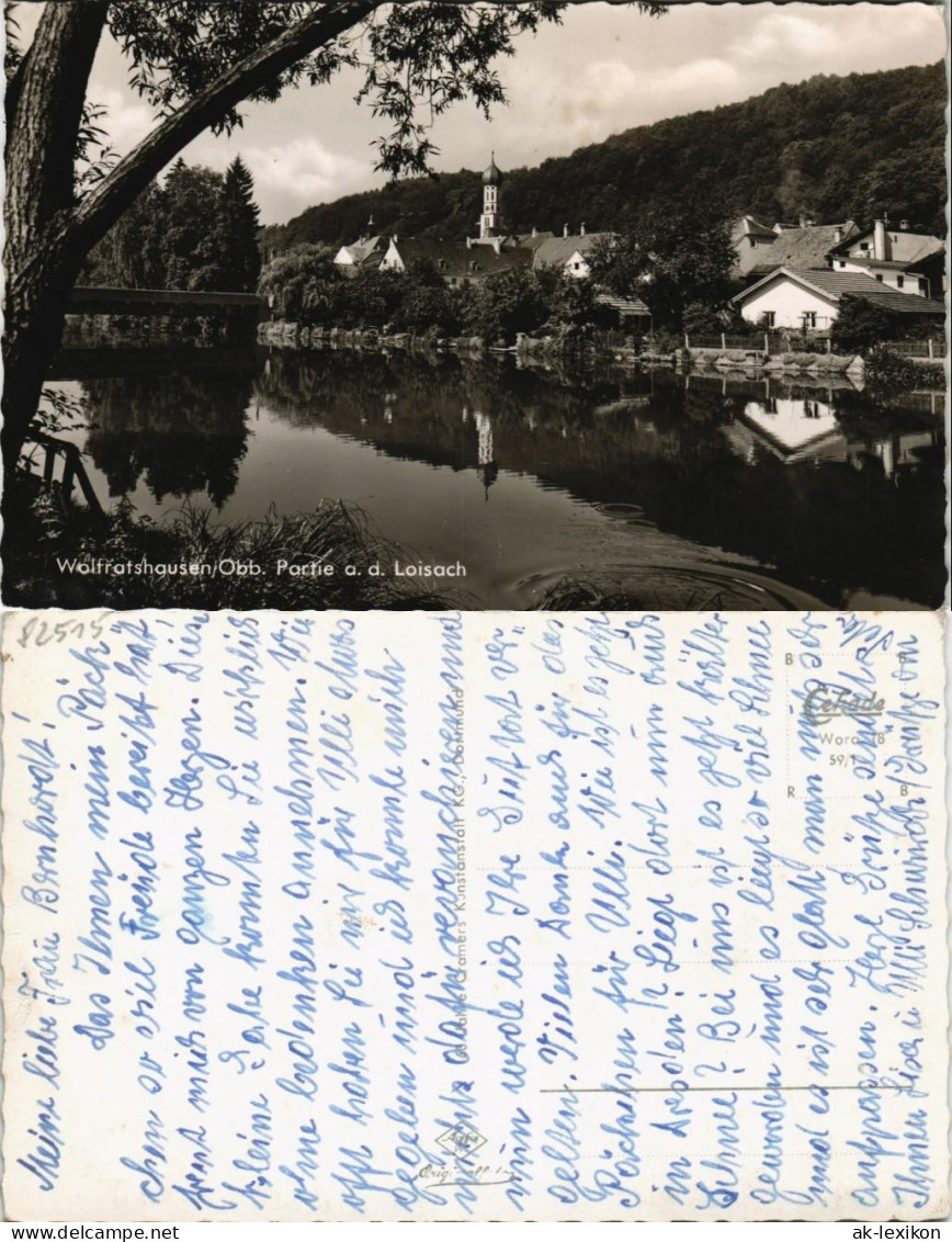 Ansichtskarte Wolfratshausen Partie A. D. Loisach 1960 - Wolfratshausen