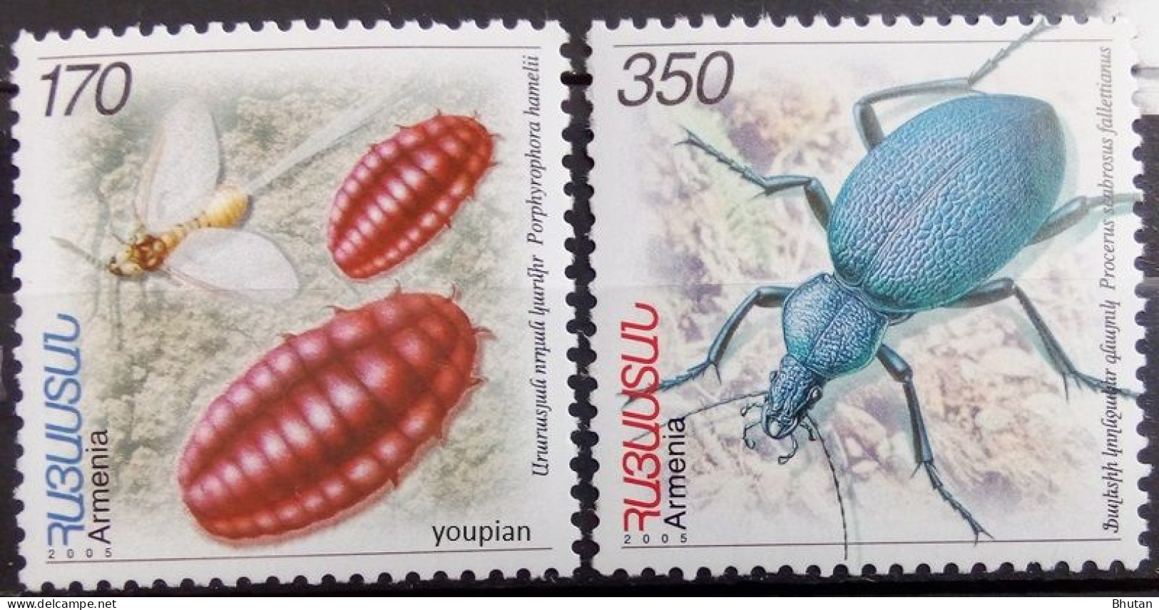 Armenia 2006, Insects, MNH Stamps Set - Armenia