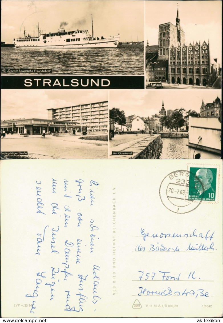 Stralsund DDR MB Ua. Schiff MS Deutsch-Sowjetische Freundschaft Uvm. 1969/1968 - Stralsund