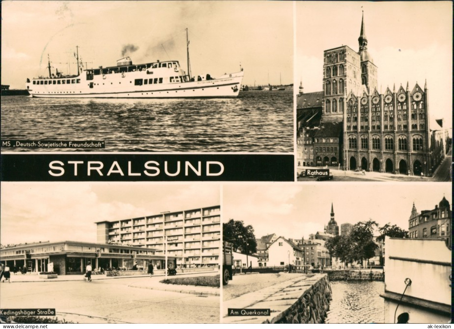 Stralsund DDR MB Ua. Schiff MS Deutsch-Sowjetische Freundschaft Uvm. 1969/1968 - Stralsund