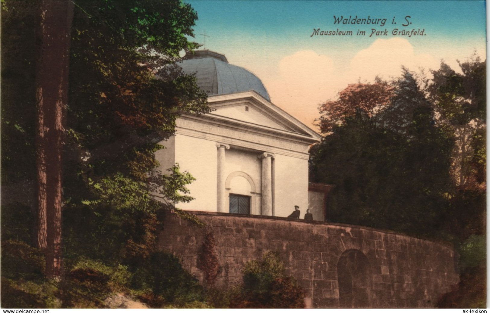 Waldenburg (Sachsen) Fürstlicher Park Grünfeld - Mausoleum 1911 - Waldenburg (Sachsen)