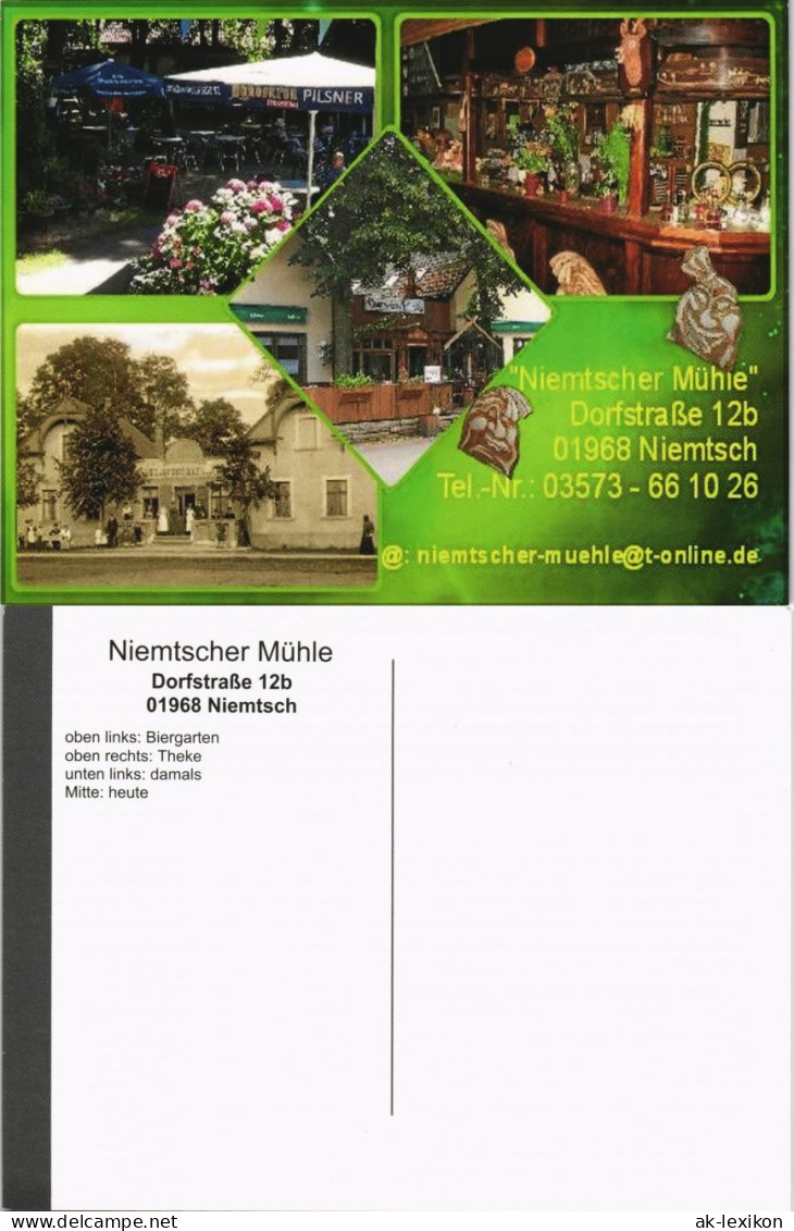 Niemtsch-Senftenberg (Niederlausitz) Mehrbild: Historische Ansicht, Heute  1998 - Senftenberg