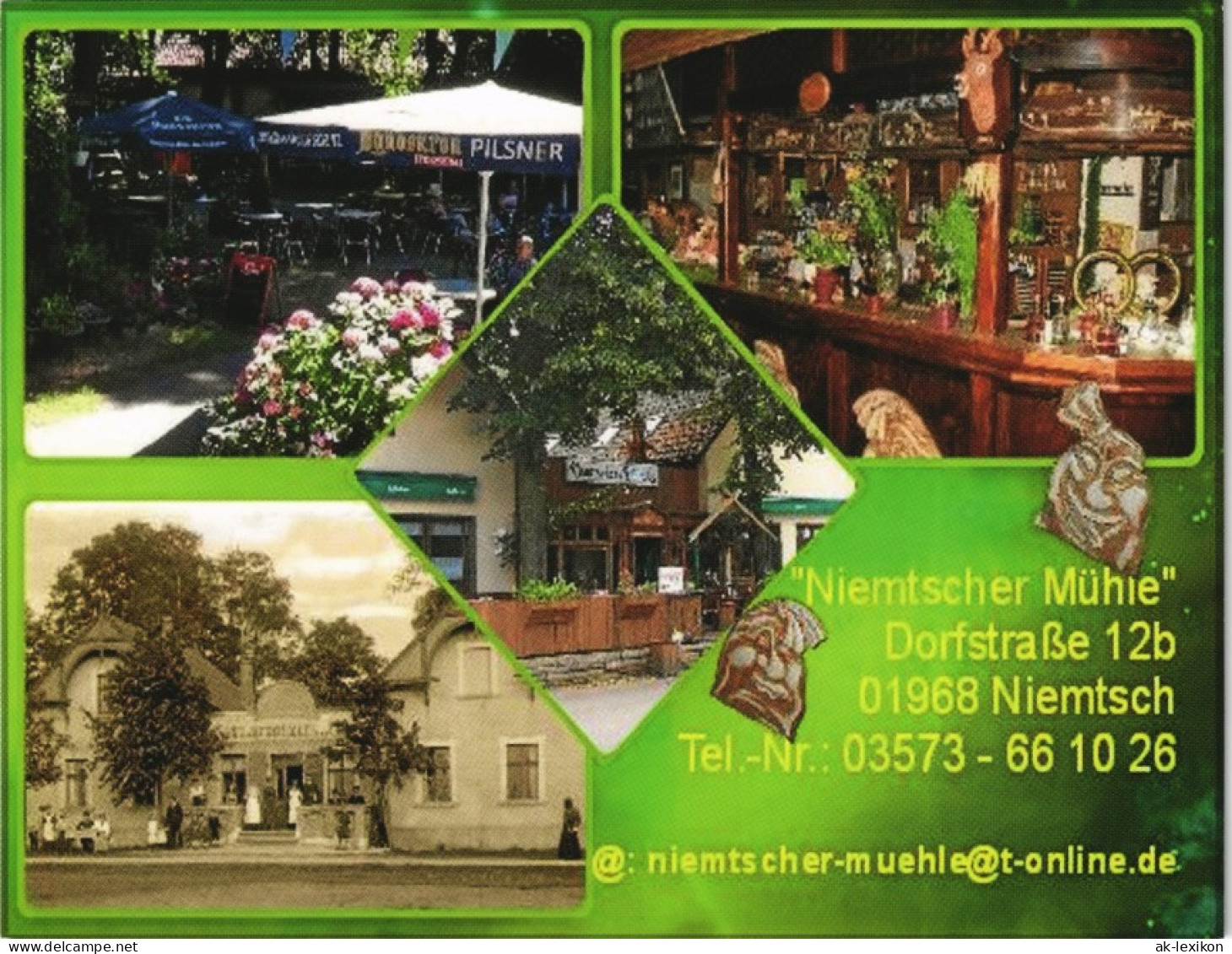 Niemtsch-Senftenberg (Niederlausitz) Mehrbild: Historische Ansicht, Heute  1998 - Senftenberg
