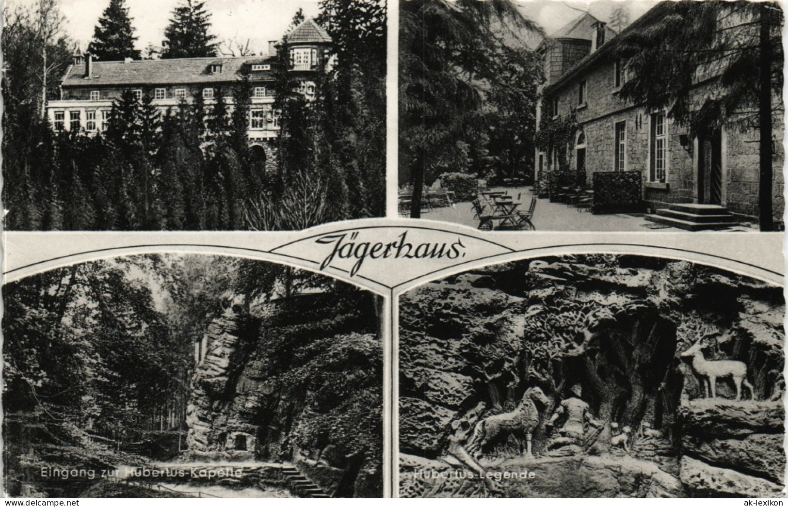 Ansichtskarte Ringelheim-Salzgitter Jägerhaus Im Hainberg - 4 Bild 1956 - Salzgitter