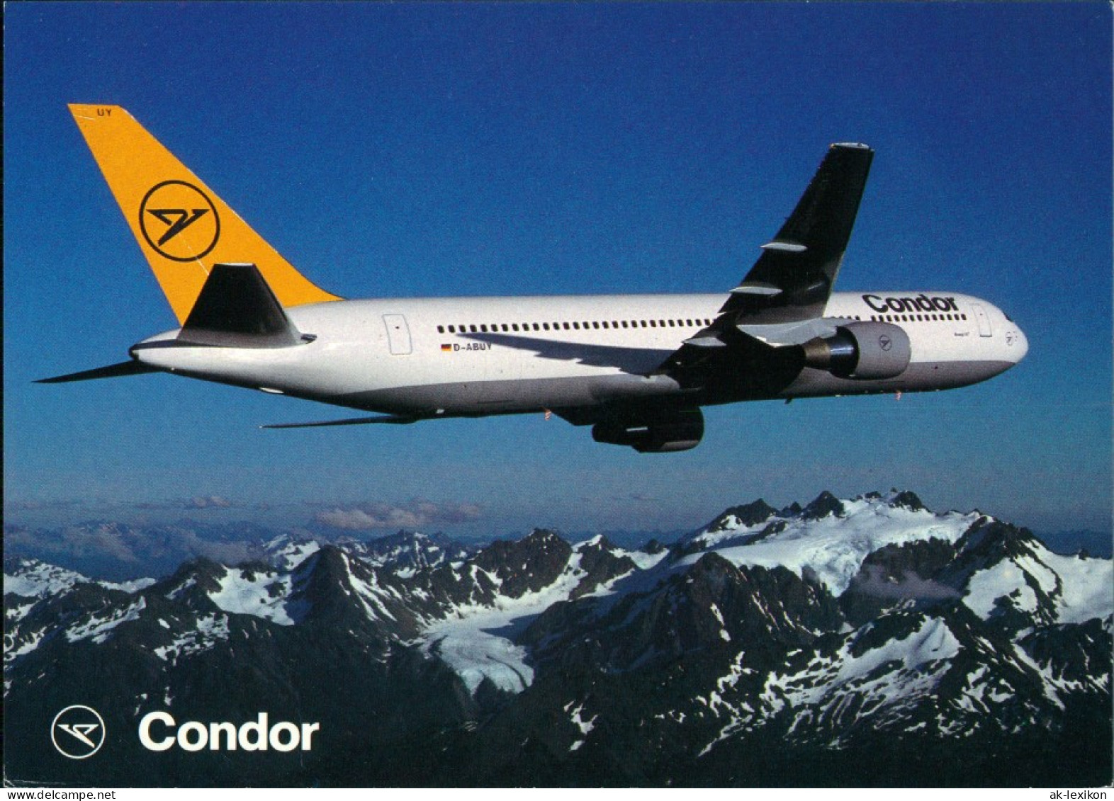 Ansichtskarte  Condor Fluggesellschaft Flugzeug Airliner Boeing 767 1995 - 1946-....: Modern Era