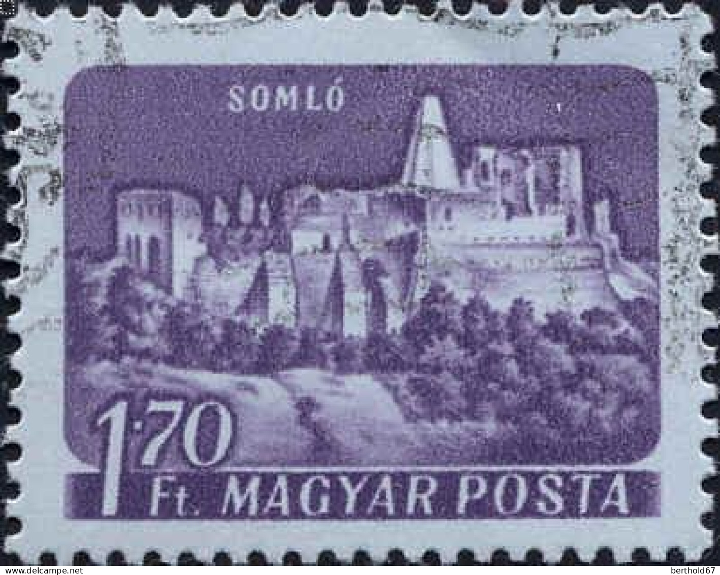 Hongrie Poste Obl Yv:1341 Mi:1656AI Château Somlo (Obl.mécanique) - Usati