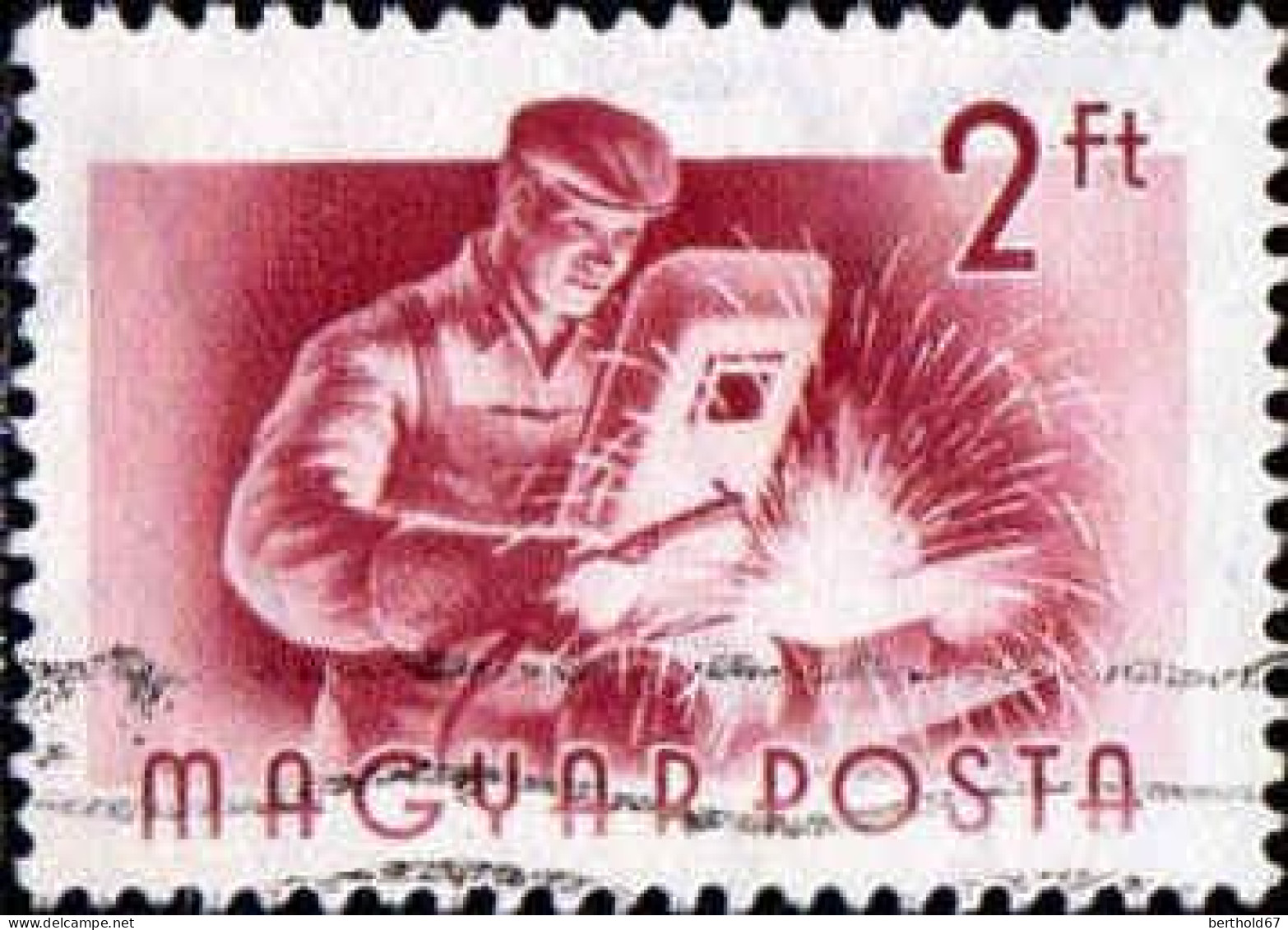 Hongrie Poste Obl Yv:1172 Mi:1440 Soudeur (Lign.Ondulées) - Used Stamps