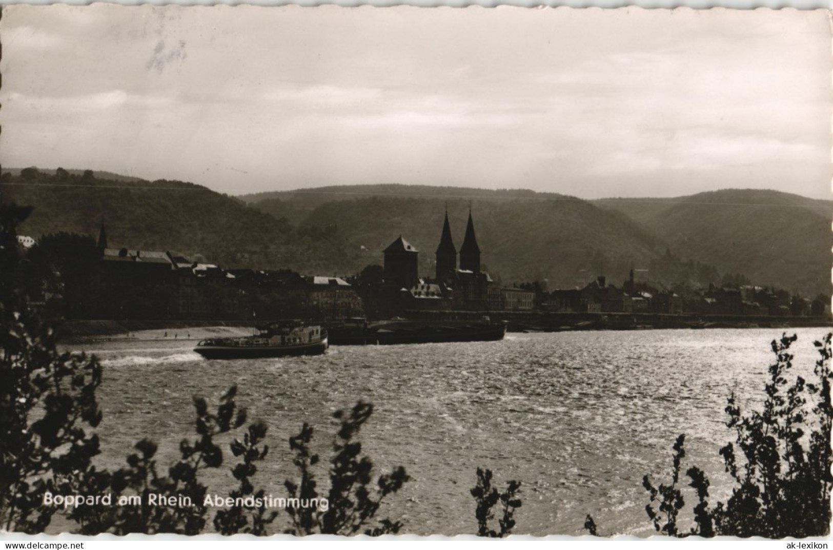 Ansichtskarte Boppard Stadt, Rheinschiff 1960 - Boppard