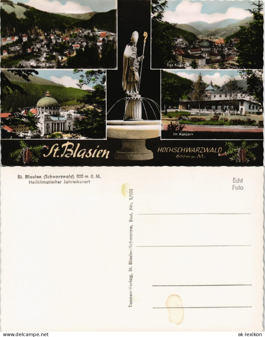 St. Blasien Mehrbild-AK Stadtteilansichten, Hoch-Schwarzwald 1960 - St. Blasien