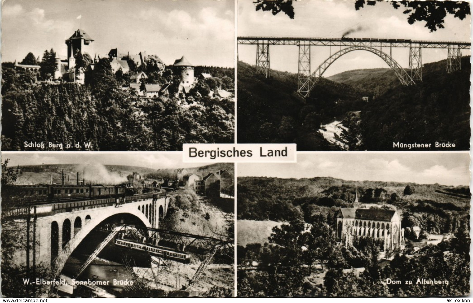 Elberfeld-Wuppertal Bergisches Land Burg Müngstener Brücke 1961 - Wuppertal