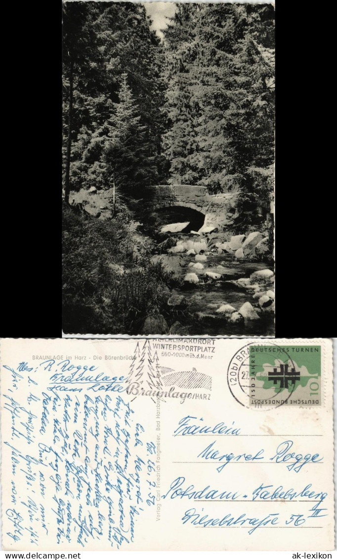Ansichtskarte Braunlage Die Bärenbrücke 1958 - Braunlage