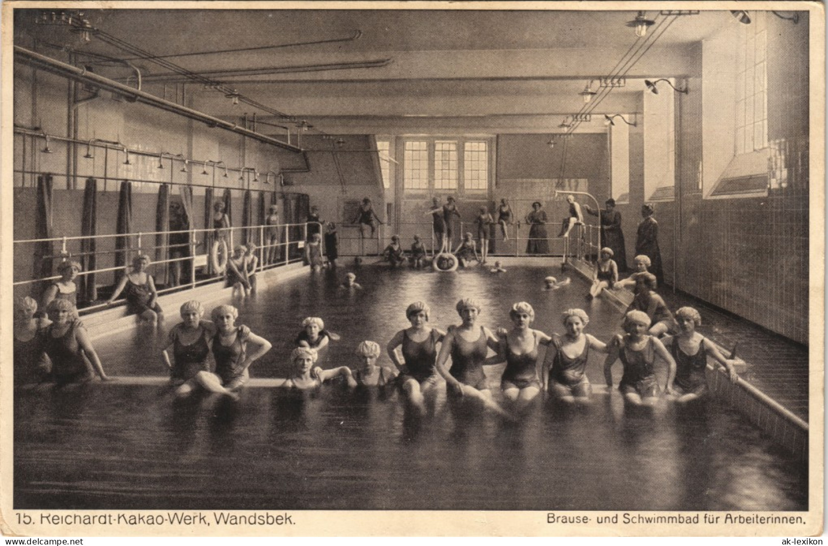 Wandsbek-Hamburg Brause Und Schwimmbad  Reichardt-Kakao-Werk 1928 - Wandsbek