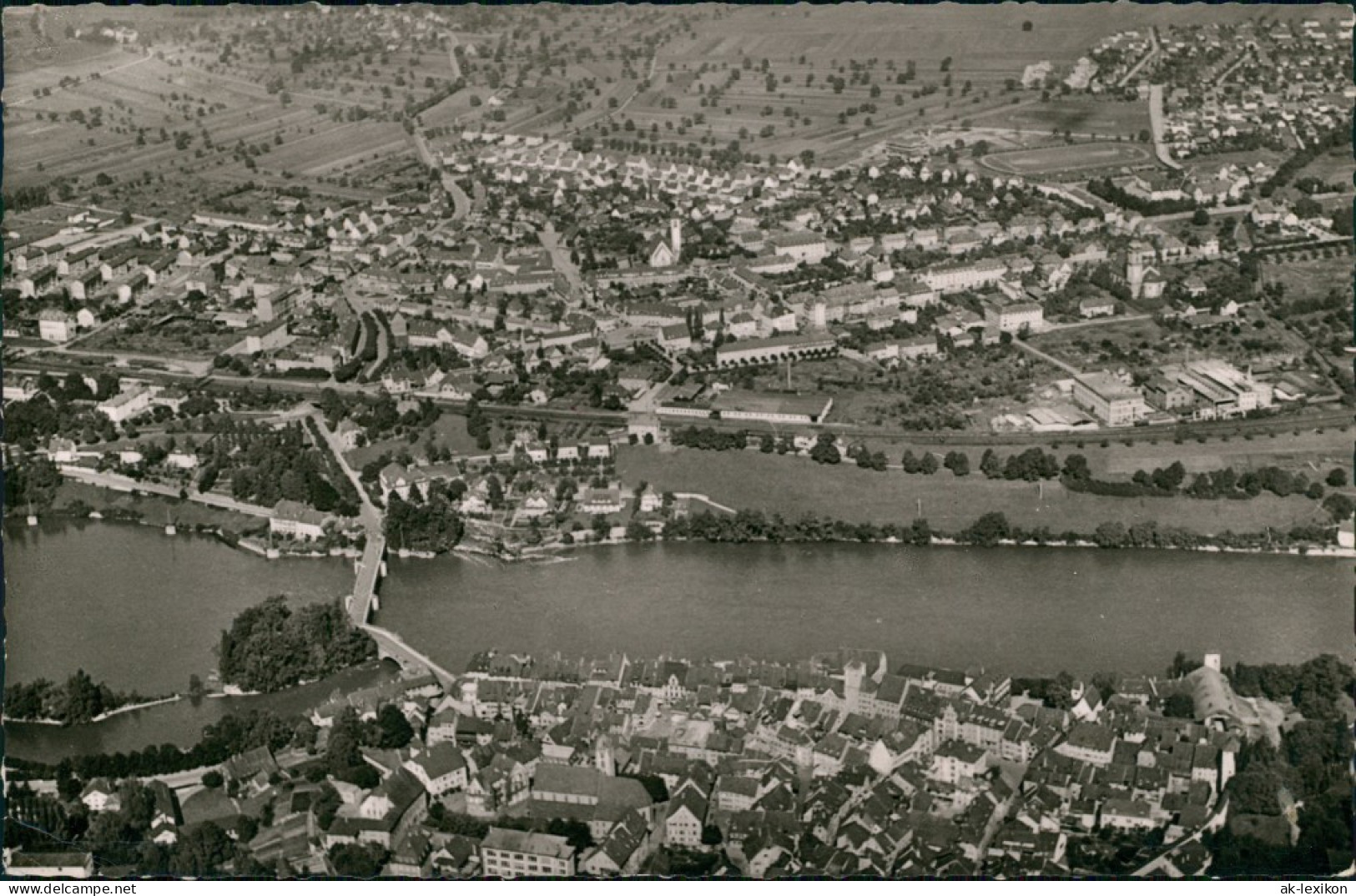 Ansichtskarte Rheinfelden (Baden) Luftbild Aus Großer Höhe 1964 - Rheinfelden