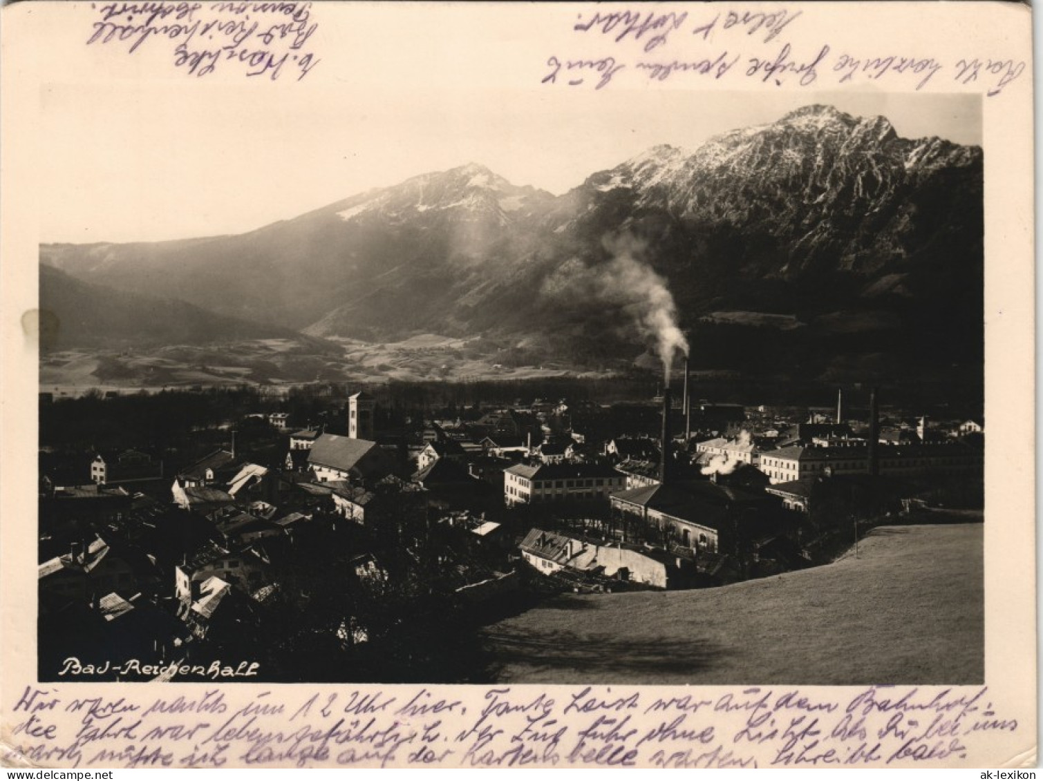 Ansichtskarte Bad Reichenhall Stadt, Fabriken - Fotokarte 1943 - Bad Reichenhall