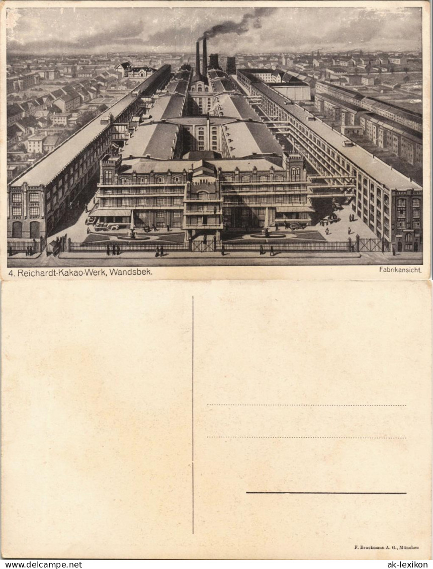 Ansichtskarte Wandsbek-Hamburg Reichardt-Kakao - Stadt 1928 - Wandsbek