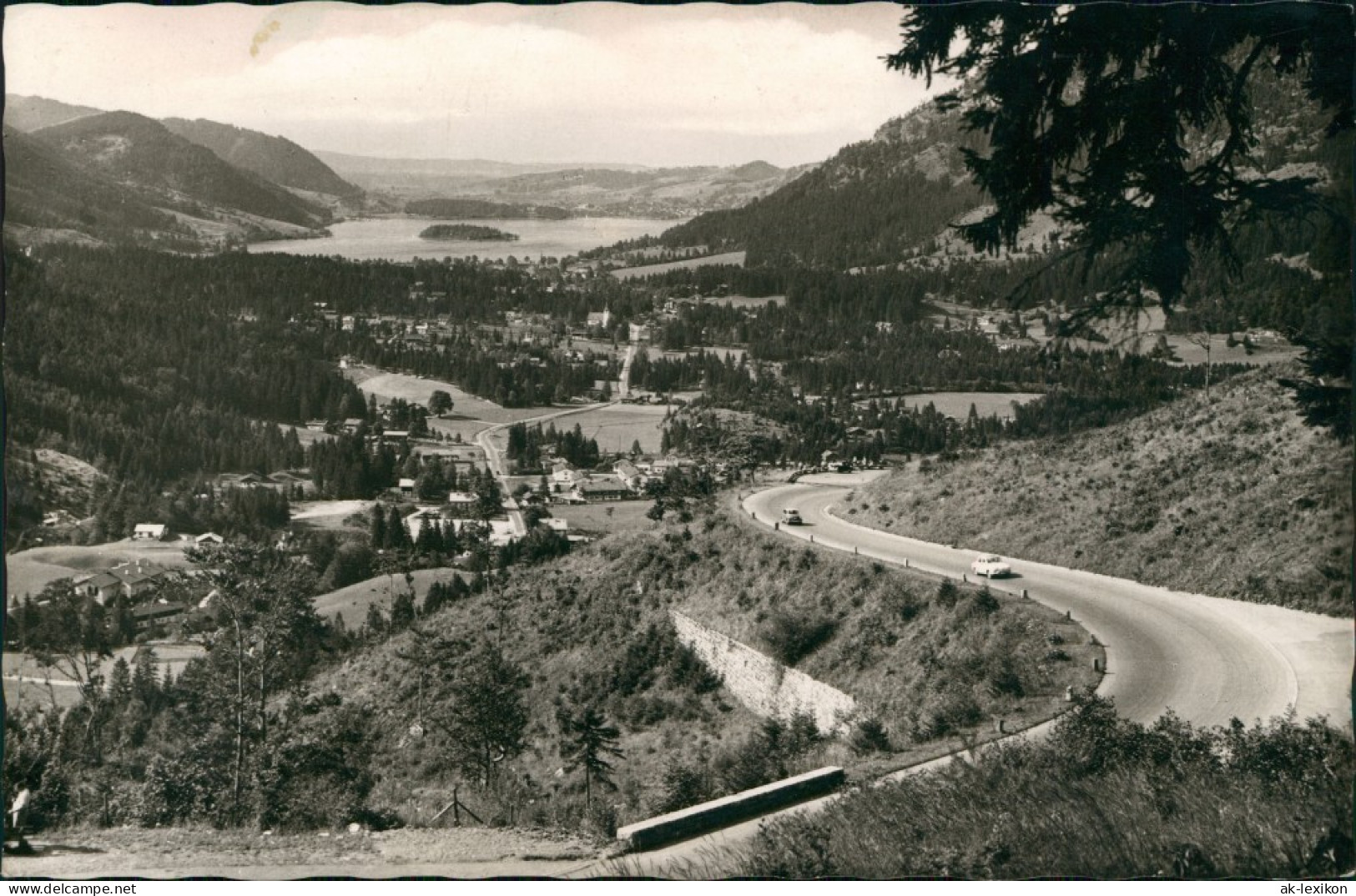 Schliersee Blick über Die Spitzingstraße Auf Den Schliersee 1960 - Schliersee