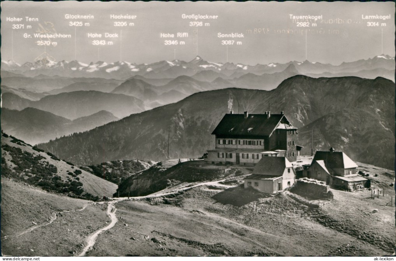 Spitzingsee-Schliersee Rotwandhaus Panorama Weitsicht Zum Großglockner 1960 - Schliersee