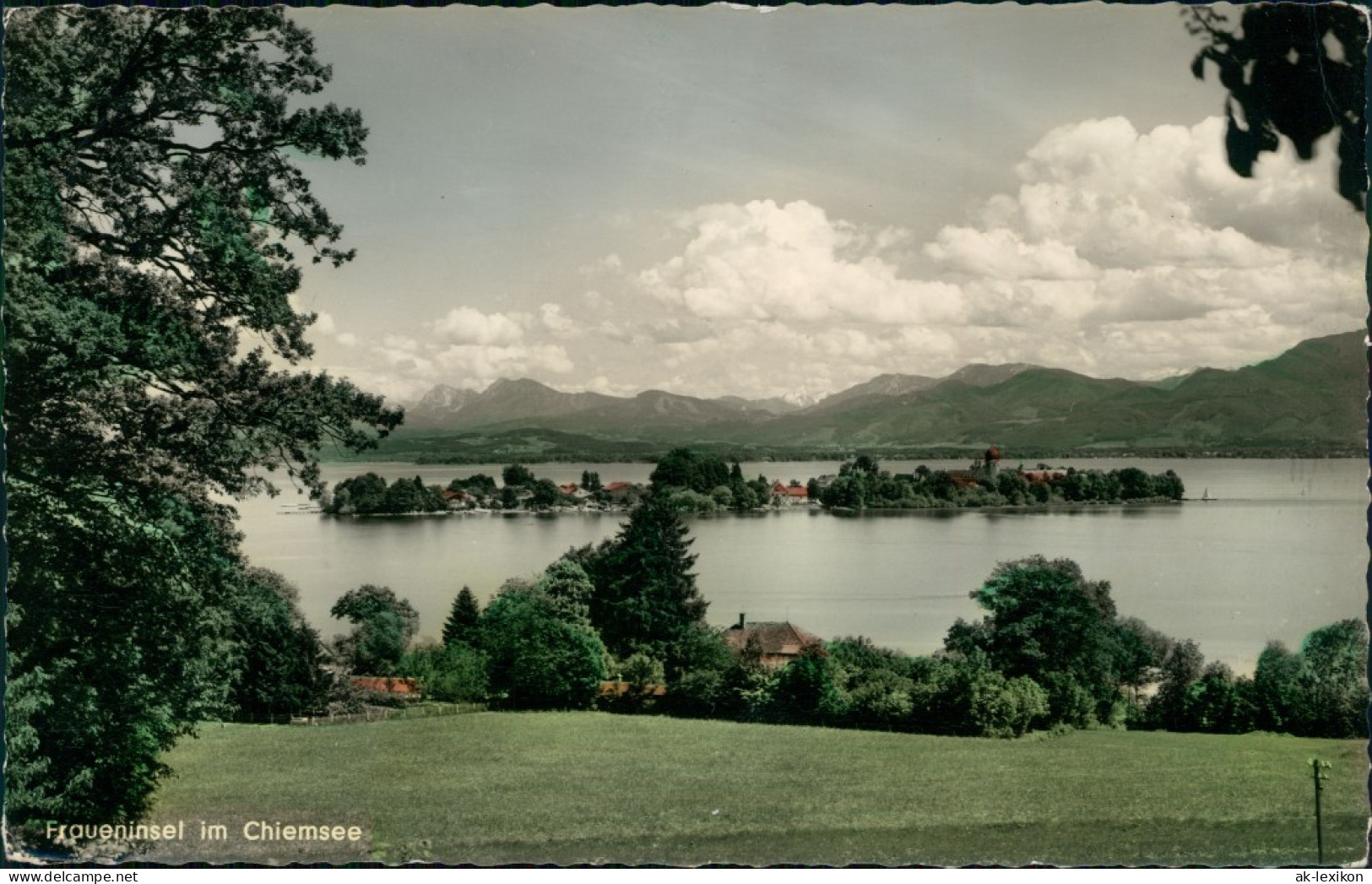 Ansichtskarte Chiemsee Fraueninsel - Chiemsee 1962 - Chiemgauer Alpen