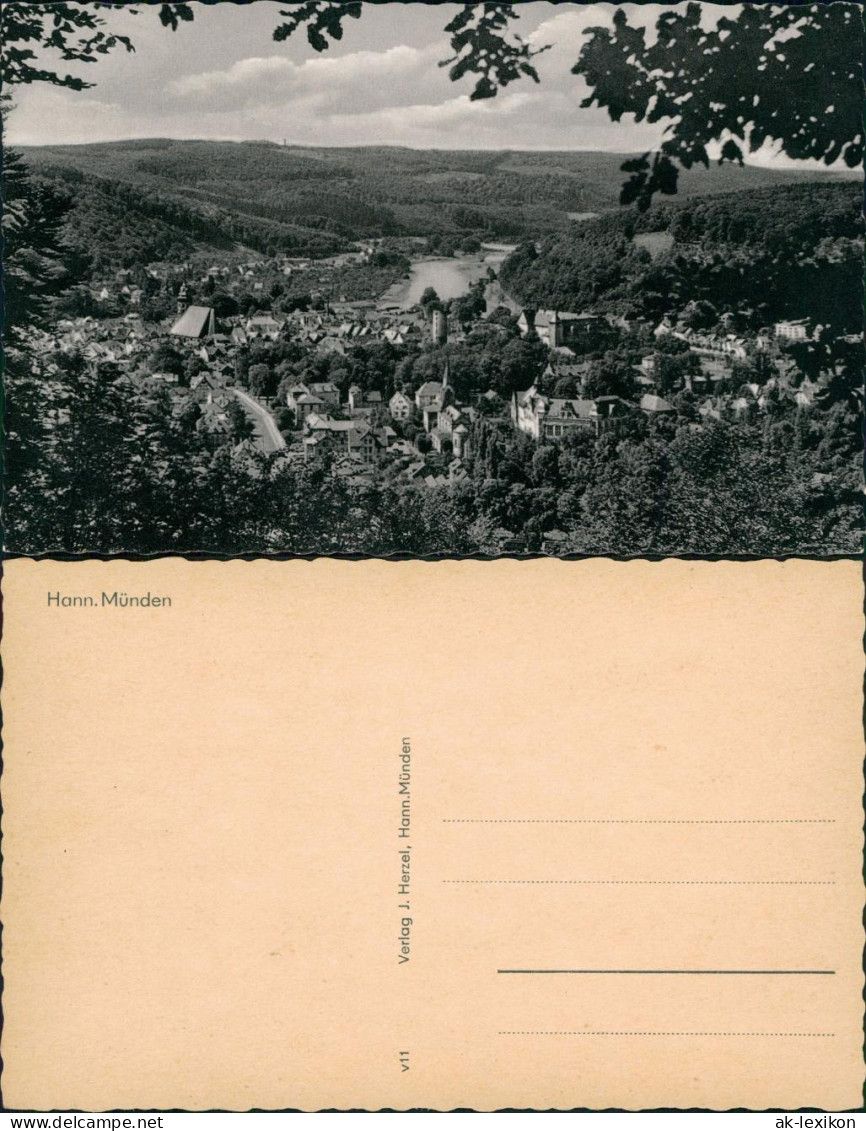 Hannoversch Münden Hann. Münden Panorama-Ansicht Gesamtansicht 1955 - Hannoversch Muenden