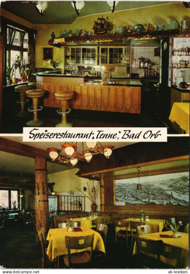 Ansichtskarte Bad Orb 2 Bild - Speiserestaurant - Tenne 1971 - Bad Orb